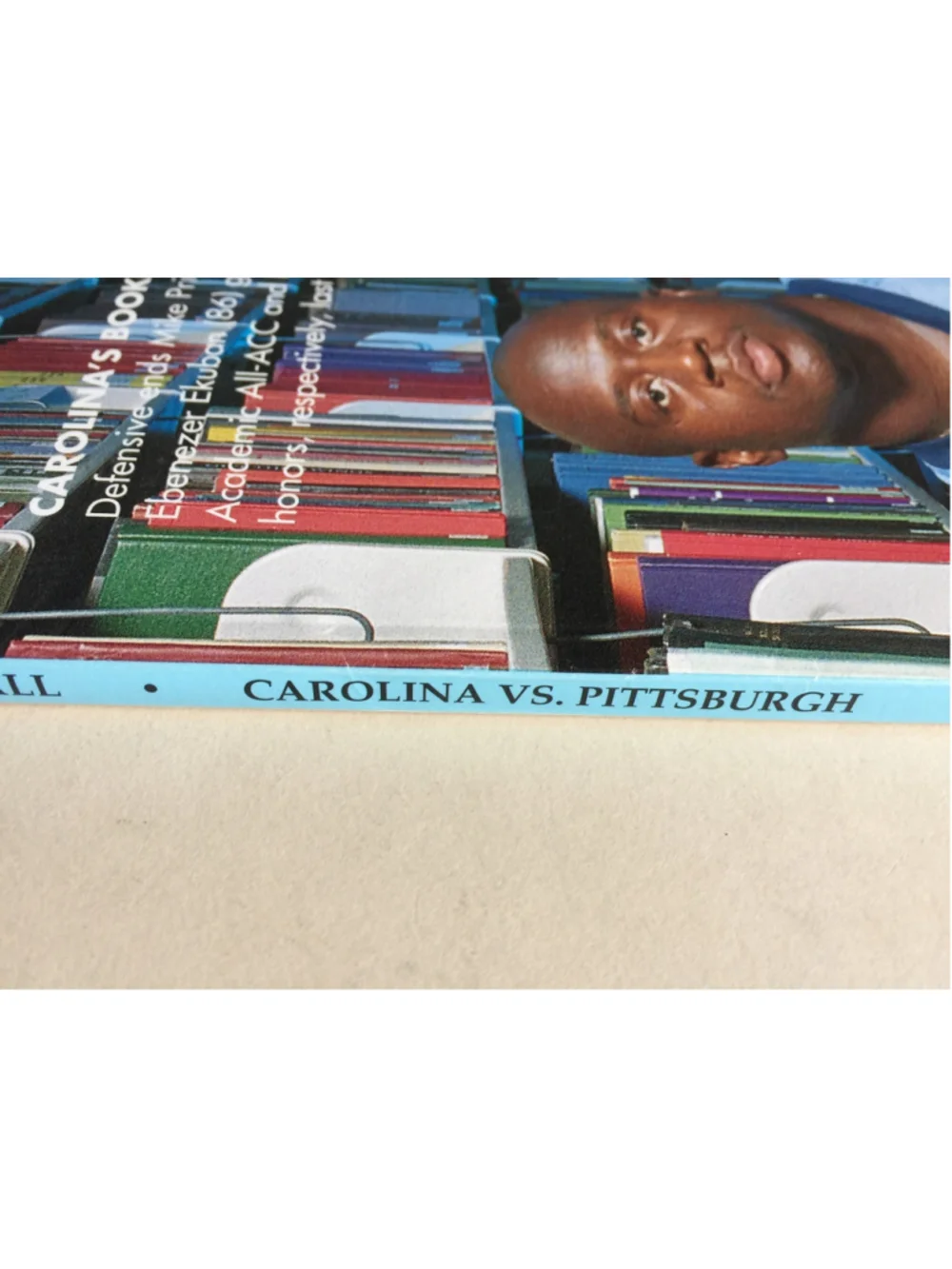 1998 CAROLINA, Football Magazine, UNC Tar Heels, Carolina VS Pittsburgh